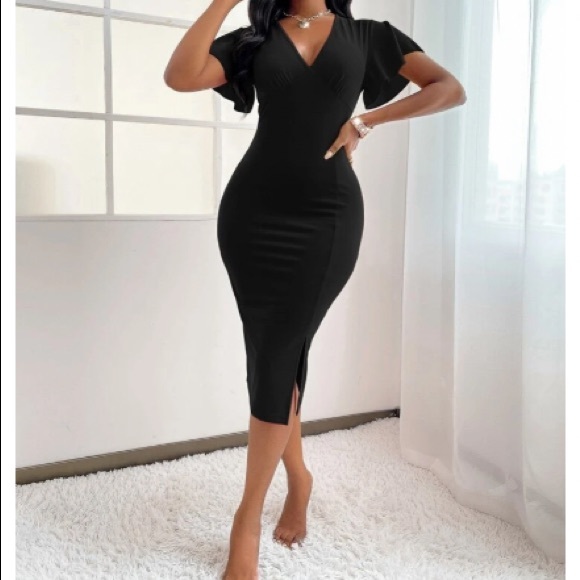 Boho split hem bodycon dress - Picture 5 of 16